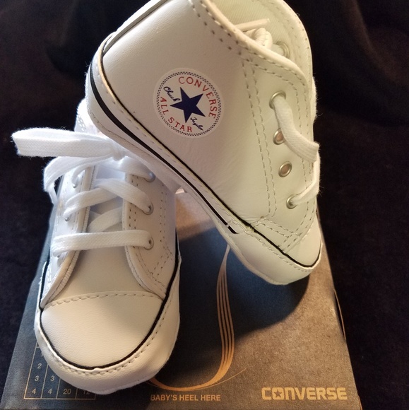 Converse Shoes Classicbaby Leather Converse Crib Sneaker Poshmark